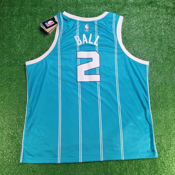 Nike Jordan Charlotte Hornets Lamelo Ball #2 Swingman Jersey Men's Size 3XL New - Picture 9 of 11